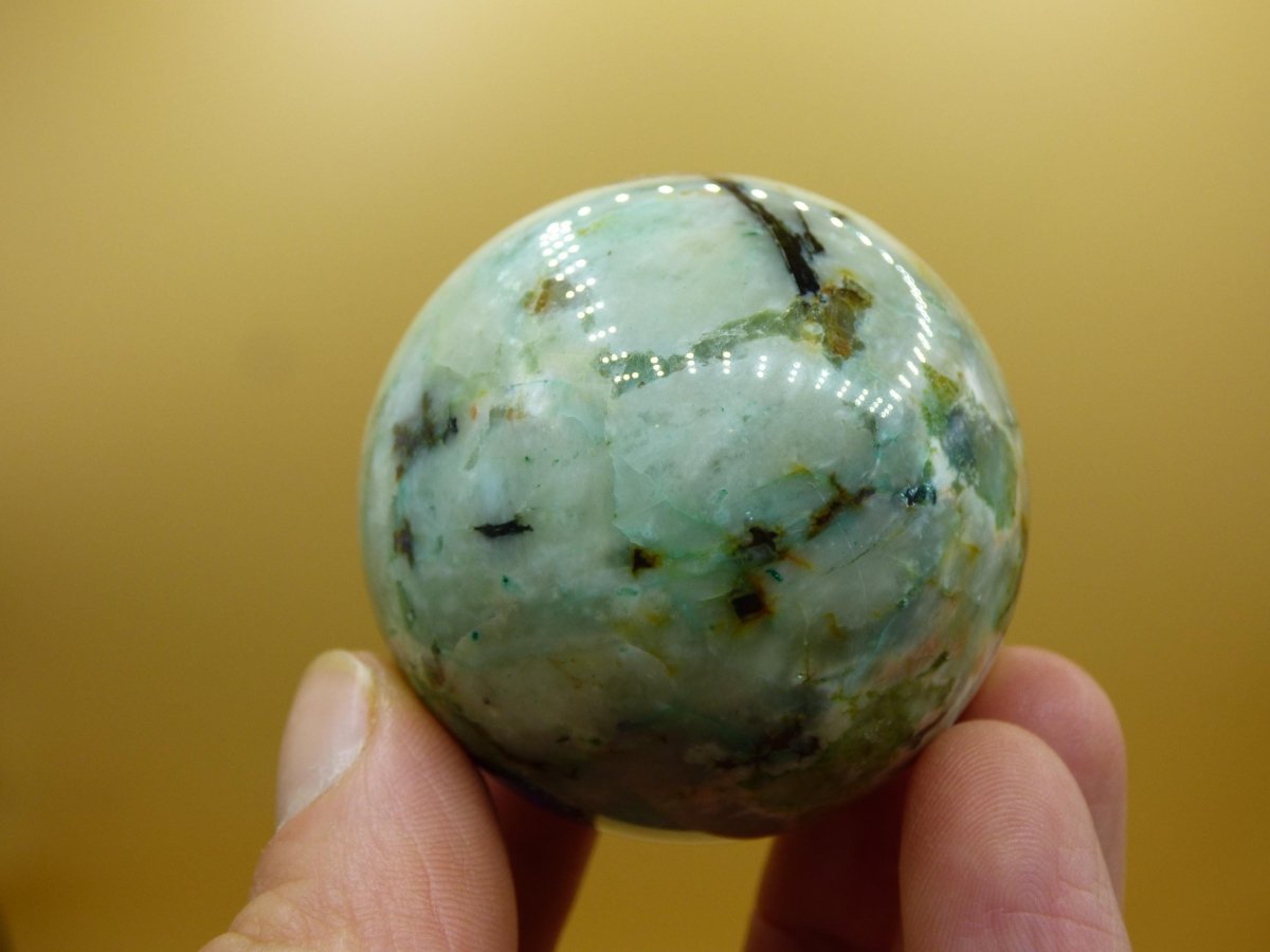 Chrysocoll Quantum Quattro AAA Sphere ~ Magische Edelstein Kugel Massage & Deko Crystal Meditation Heilstein Rarität Sammler Chrysokolla - Art of Nature Berlin