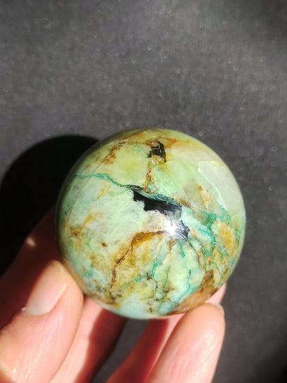 Chrysocoll Quantum Quattro AAA Sphere ~ Magische Edelstein Kugel Massage & Deko Crystal Meditation Heilstein Rarität Sammler Chrysokolla - Art of Nature Berlin