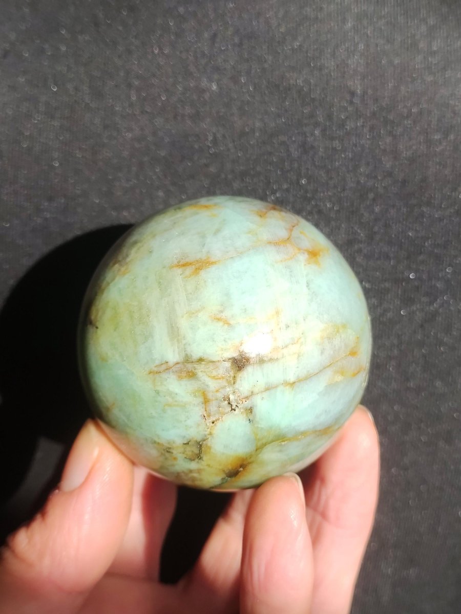 Chrysocoll Quantum Quattro AAA Sphere ~ Magische Edelstein Kugel Massage & Deko Crystal Meditation Heilstein Rarität Sammler Chrysokolla - Art of Nature Berlin