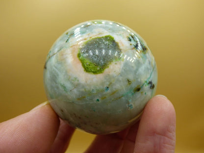 Chrysocoll Quantum Quattro AAA Sphere ~ Magische Edelstein Kugel Massage & Deko Crystal Meditation Heilstein Rarität Sammler Chrysokolla - Art of Nature Berlin