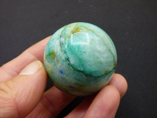 Chrysocoll Quantum Quattro AAA Sphere ~ Magische Edelstein Kugel Massage & Deko Crystal Meditation Heilstein Rarität Sammler Chrysokolla - Art of Nature Berlin