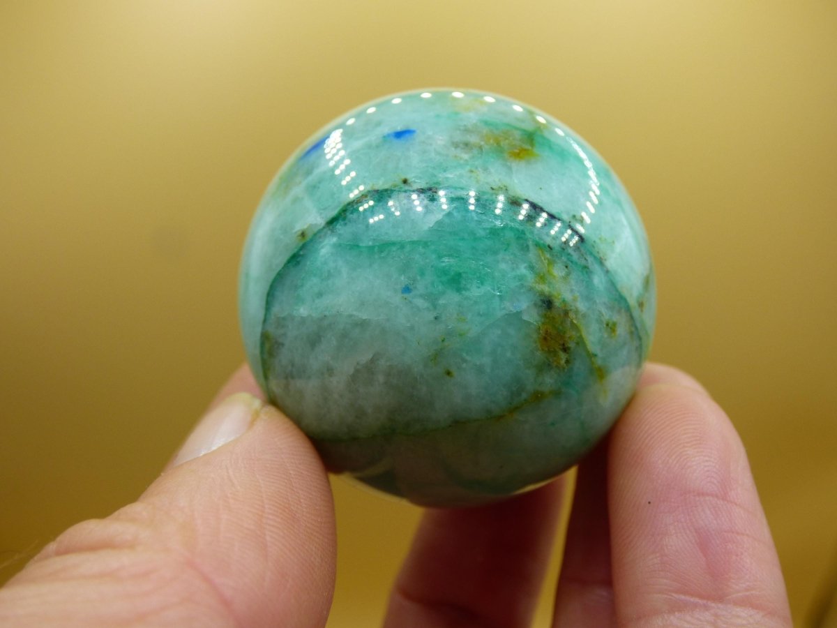 Chrysocoll Quantum Quattro AAA Sphere ~ Magische Edelstein Kugel Massage & Deko Crystal Meditation Heilstein Rarität Sammler Chrysokolla - Art of Nature Berlin