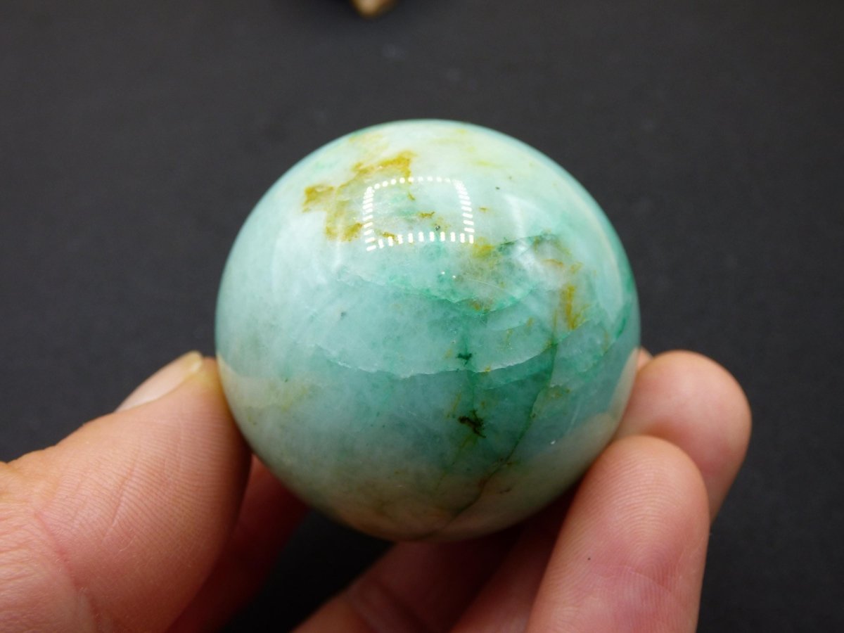 Chrysocoll Quantum Quattro AAA Sphere ~ Magische Edelstein Kugel Massage & Deko Crystal Meditation Heilstein Rarität Sammler Chrysokolla - Art of Nature Berlin