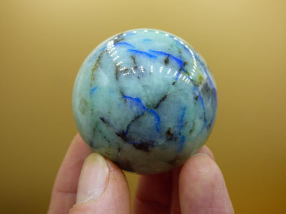 Chrysocoll Quantum Quattro AAA Sphere ~ Magische Edelstein Kugel Massage & Deko Crystal Meditation Heilstein Rarität Sammler Chrysokolla - Art of Nature Berlin