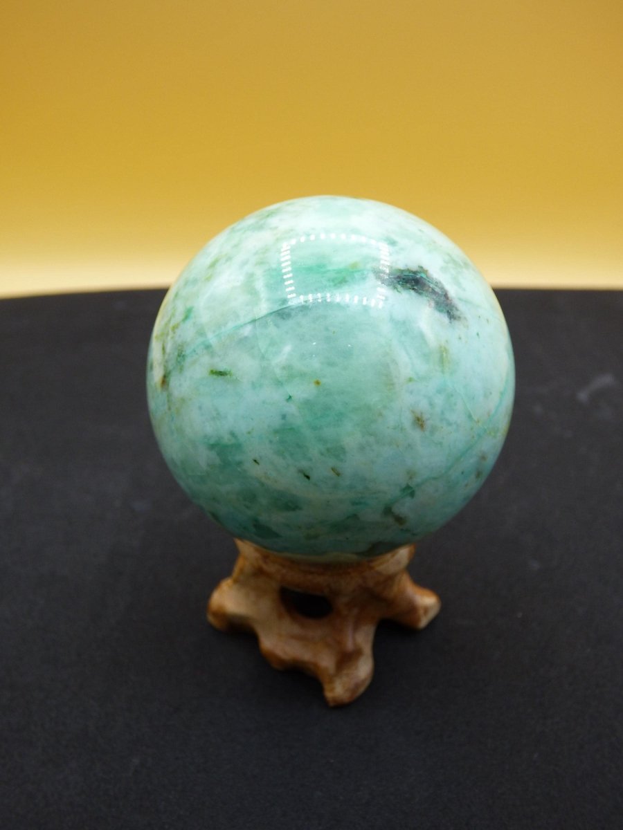 Chrysocoll Quantum Quattro AAA Sphere ~ Magische Edelstein Kugel Massage & Deko Crystal Meditation Heilstein Rarität Sammler Chrysokolla - Art of Nature Berlin