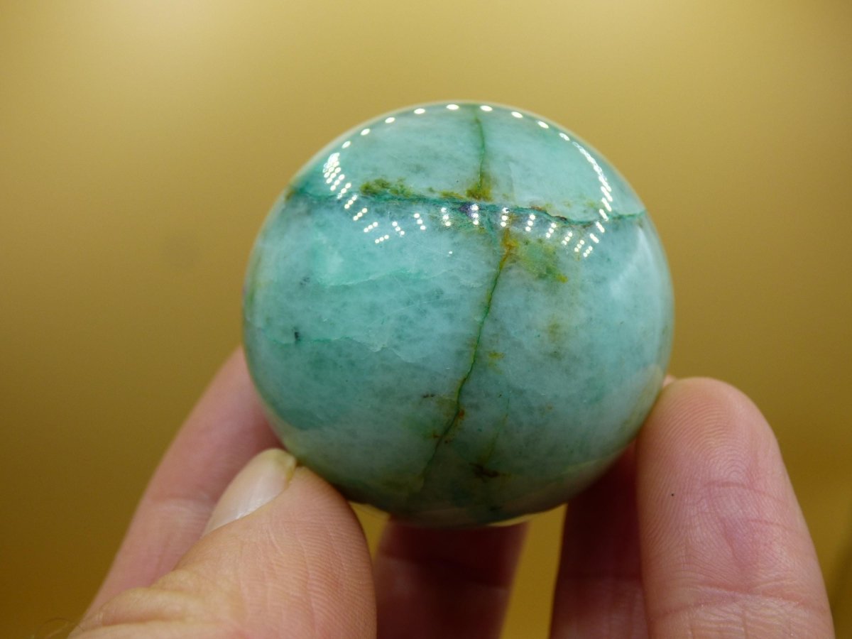 Chrysocoll Quantum Quattro AAA Sphere ~ Magische Edelstein Kugel Massage & Deko Crystal Meditation Heilstein Rarität Sammler Chrysokolla - Art of Nature Berlin