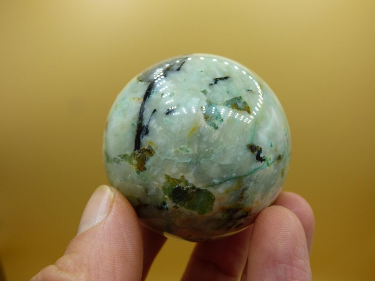 Chrysocoll Quantum Quattro AAA Sphere ~ Magische Edelstein Kugel Massage & Deko Crystal Meditation Heilstein Rarität Sammler Chrysokolla - Art of Nature Berlin