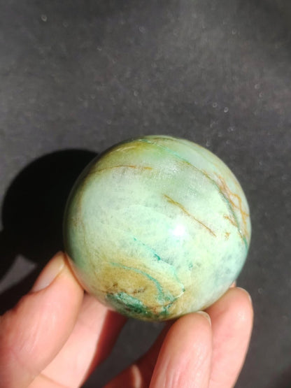 Chrysocoll Quantum Quattro AAA Sphere ~ Magische Edelstein Kugel Massage & Deko Crystal Meditation Heilstein Rarität Sammler Chrysokolla - Art of Nature Berlin