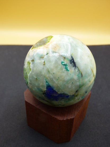 Chrysocoll Quantum Quattro AAA Sphere ~ Magische Edelstein Kugel Massage & Deko Crystal Meditation Heilstein Rarität Sammler Chrysokolla - Art of Nature Berlin