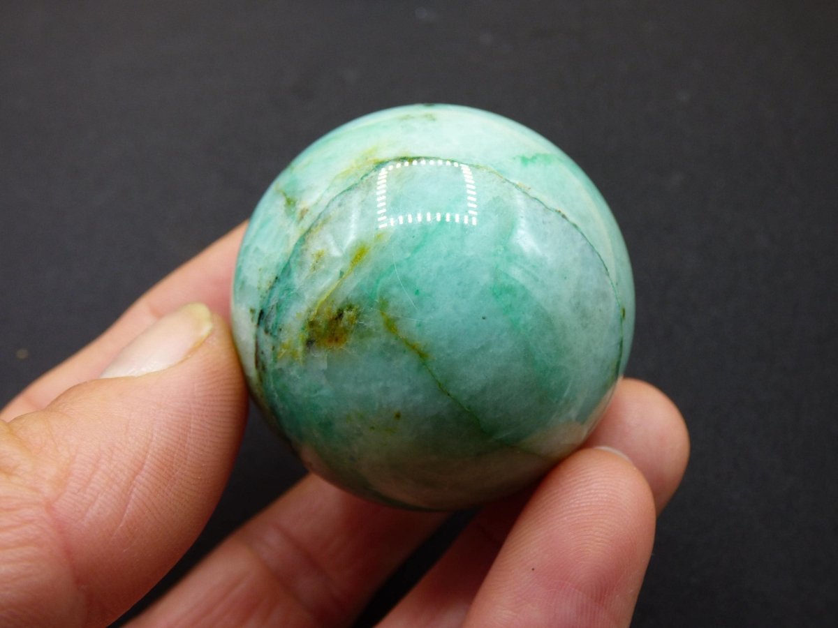 Chrysocoll Quantum Quattro AAA Sphere ~ Magische Edelstein Kugel Massage & Deko Crystal Meditation Heilstein Rarität Sammler Chrysokolla - Art of Nature Berlin