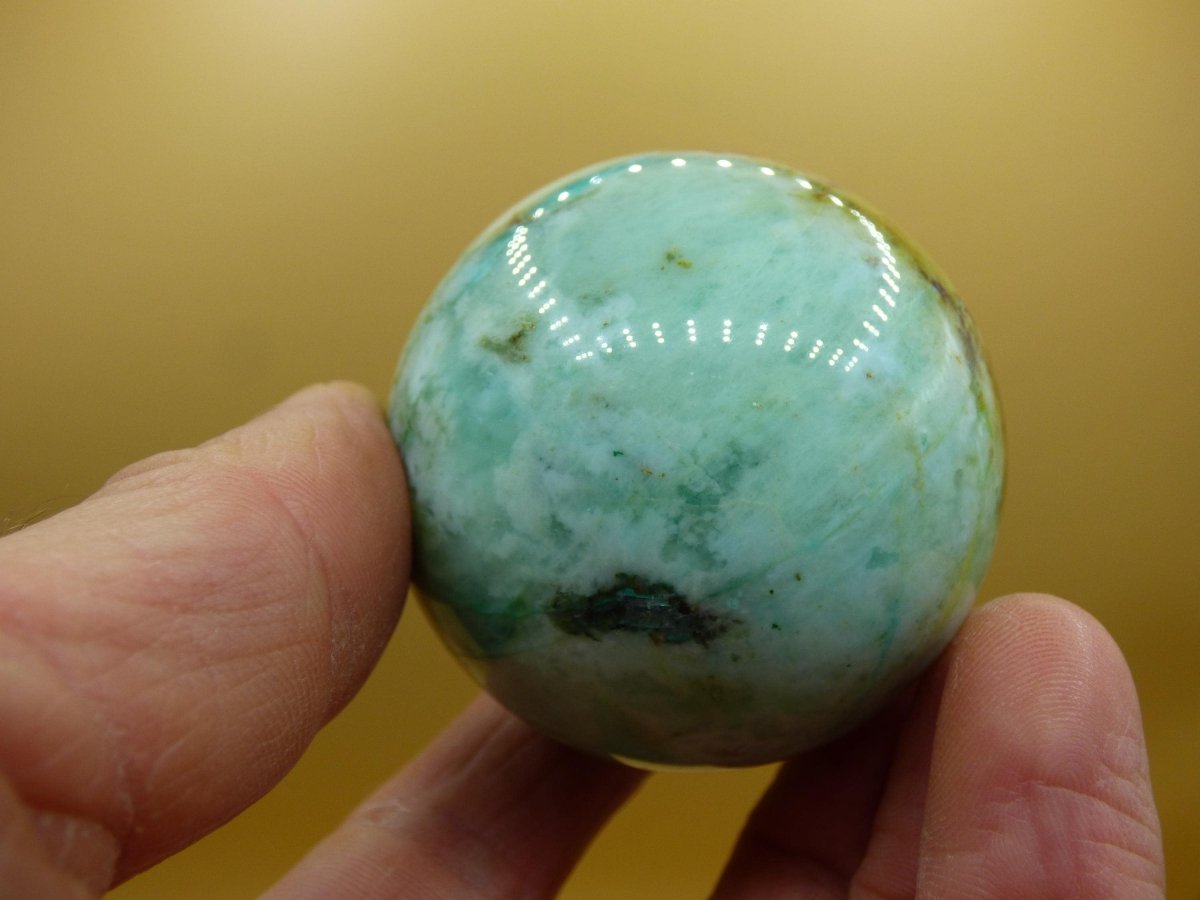 Chrysocoll Quantum Quattro AAA Sphere ~ Magische Edelstein Kugel Massage & Deko Crystal Meditation Heilstein Rarität Sammler Chrysokolla - Art of Nature Berlin