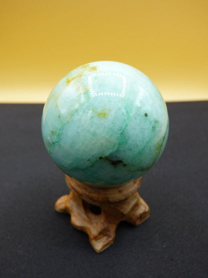 Chrysocoll Quantum Quattro AAA Sphere ~ Magische Edelstein Kugel Massage & Deko Crystal Meditation Heilstein Rarität Sammler Chrysokolla - Art of Nature Berlin