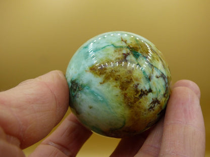 Chrysocoll Quantum Quattro AAA Sphere ~ Magische Edelstein Kugel Massage & Deko Crystal Meditation Heilstein Rarität Sammler Chrysokolla - Art of Nature Berlin