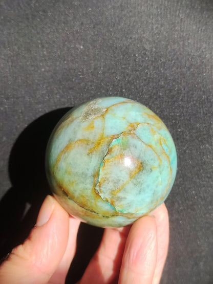 Chrysocoll Quantum Quattro AAA Sphere ~ Magische Edelstein Kugel Massage & Deko Crystal Meditation Heilstein Rarität Sammler Chrysokolla - Art of Nature Berlin