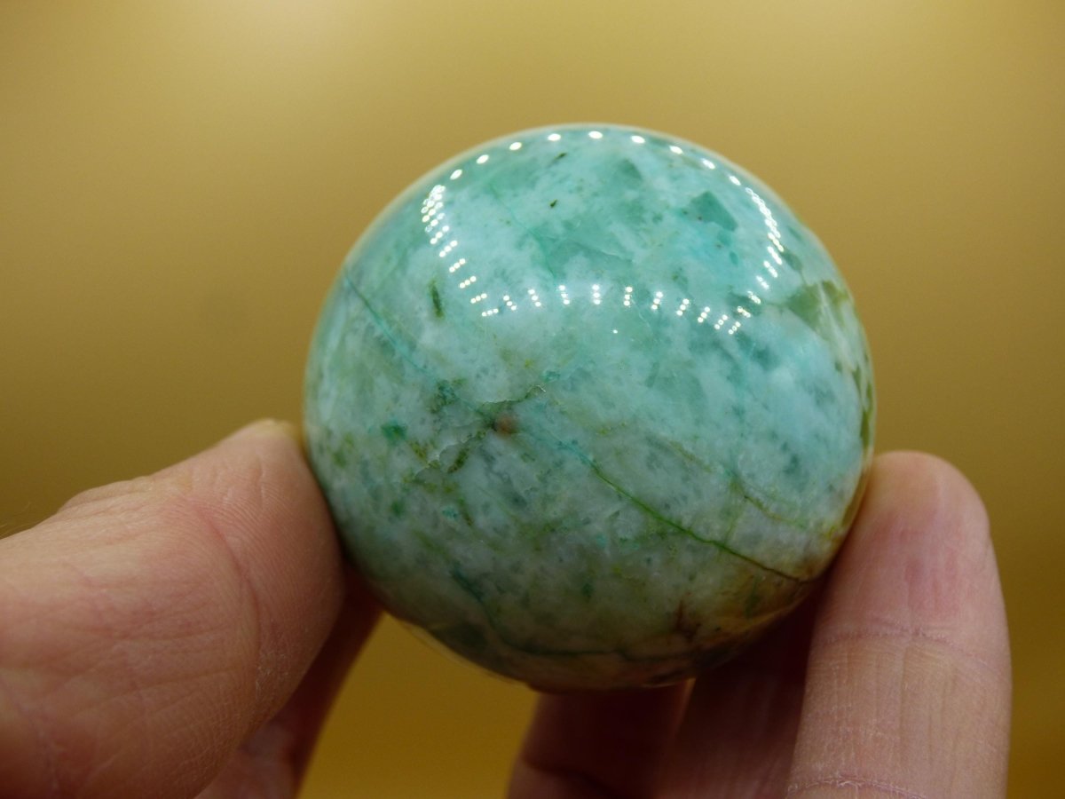 Chrysocoll Quantum Quattro AAA Sphere ~ Magische Edelstein Kugel Massage & Deko Crystal Meditation Heilstein Rarität Sammler Chrysokolla - Art of Nature Berlin