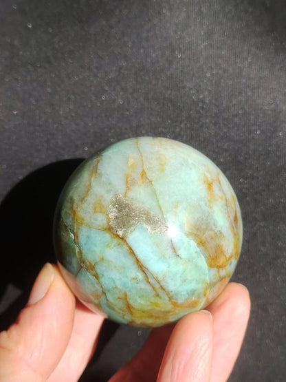 Chrysocoll Quantum Quattro AAA Sphere ~ Magische Edelstein Kugel Massage & Deko Crystal Meditation Heilstein Rarität Sammler Chrysokolla - Art of Nature Berlin