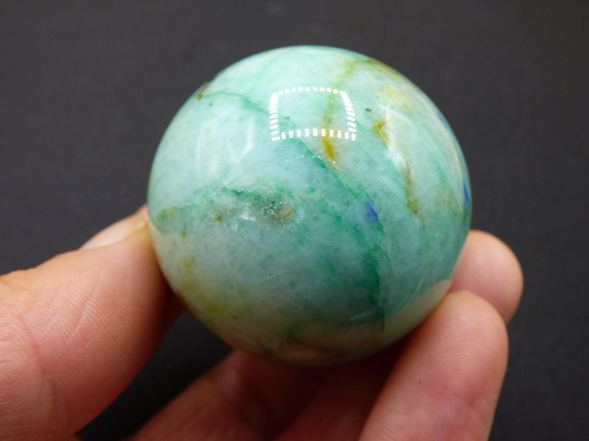 Chrysocoll Quantum Quattro AAA Sphere ~ Magische Edelstein Kugel Massage & Deko Crystal Meditation Heilstein Rarität Sammler Chrysokolla - Art of Nature Berlin