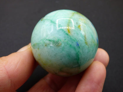 Chrysocoll Quantum Quattro AAA Sphere ~ Magische Edelstein Kugel Massage & Deko Crystal Meditation Heilstein Rarität Sammler Chrysokolla - Art of Nature Berlin