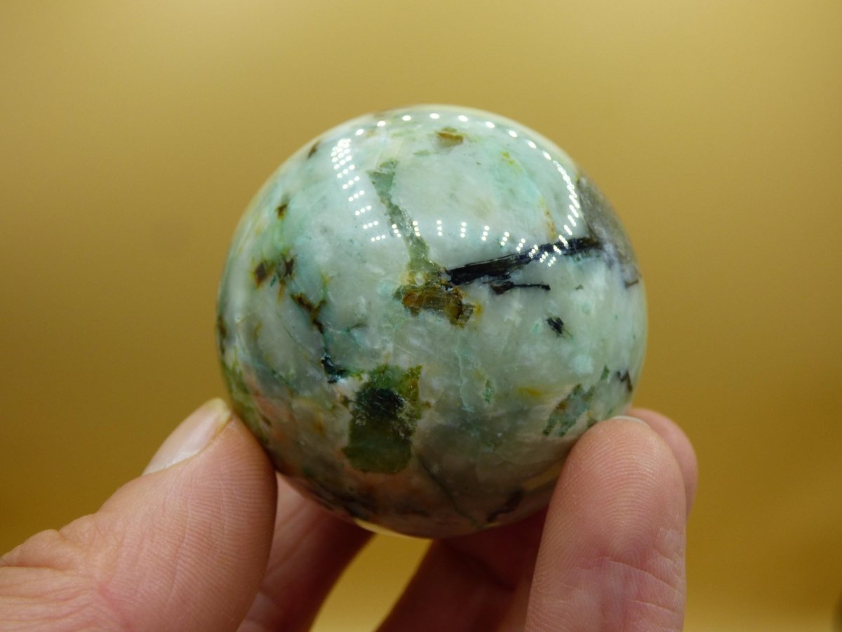 Chrysocoll Quantum Quattro AAA Sphere ~ Magische Edelstein Kugel Massage & Deko Crystal Meditation Heilstein Rarität Sammler Chrysokolla - Art of Nature Berlin