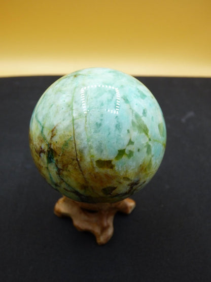 Chrysocoll Quantum Quattro AAA Sphere ~ Magische Edelstein Kugel Massage & Deko Crystal Meditation Heilstein Rarität Sammler Chrysokolla - Art of Nature Berlin