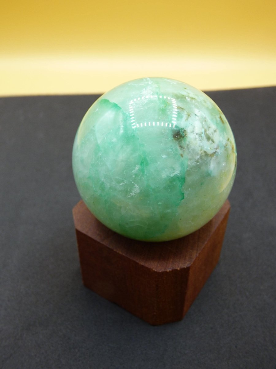 Chrysocoll Quantum Quattro AAA Sphere ~ Magische Edelstein Kugel Massage & Deko Crystal Meditation Heilstein Rarität Sammler Chrysokolla - Art of Nature Berlin