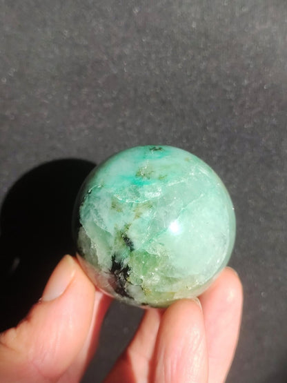 Chrysocoll Quantum Quattro AAA Sphere ~ Magische Edelstein Kugel Massage & Deko Crystal Meditation Heilstein Rarität Sammler Chrysokolla - Art of Nature Berlin