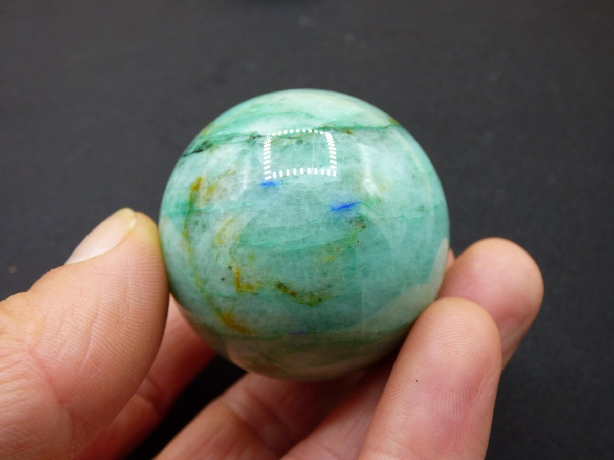 Chrysocoll Quantum Quattro AAA Sphere ~ Magische Edelstein Kugel Massage & Deko Crystal Meditation Heilstein Rarität Sammler Chrysokolla - Art of Nature Berlin