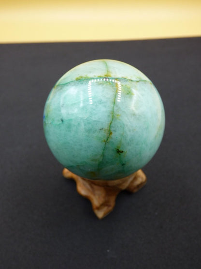 Chrysocoll Quantum Quattro AAA Sphere ~ Magische Edelstein Kugel Massage & Deko Crystal Meditation Heilstein Rarität Sammler Chrysokolla - Art of Nature Berlin