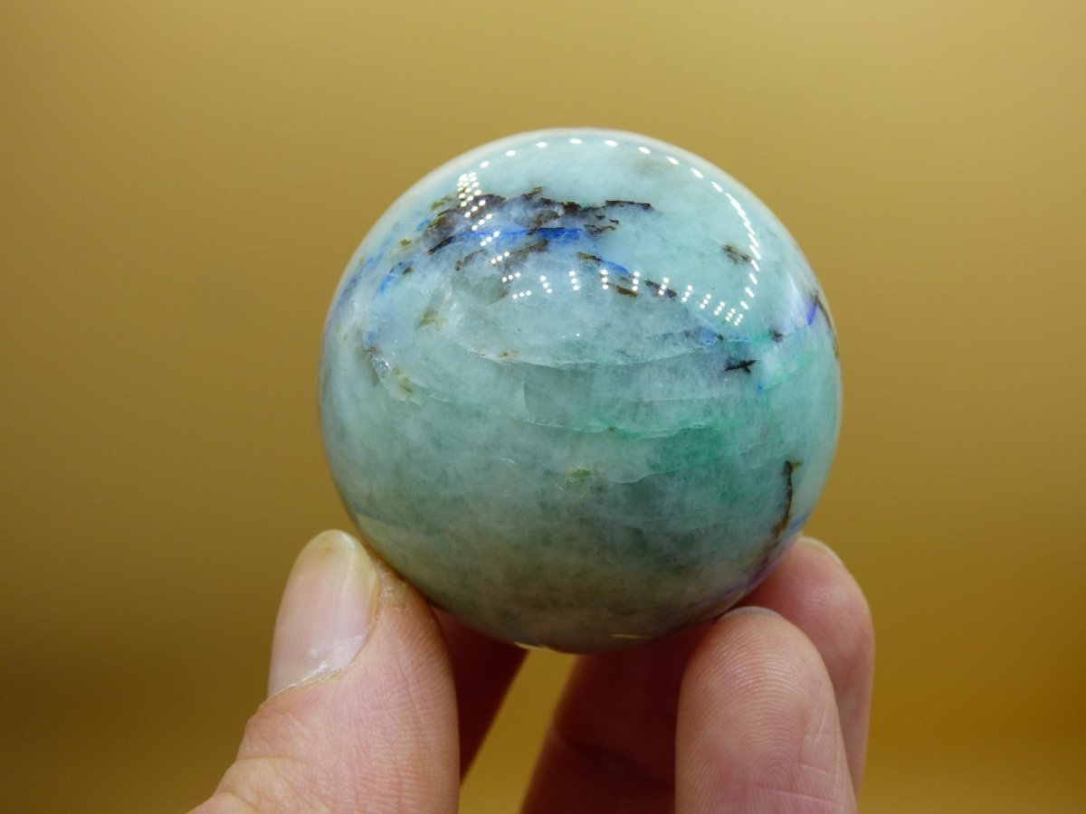 Chrysocoll Quantum Quattro AAA Sphere ~ Magische Edelstein Kugel Massage & Deko Crystal Meditation Heilstein Rarität Sammler Chrysokolla - Art of Nature Berlin