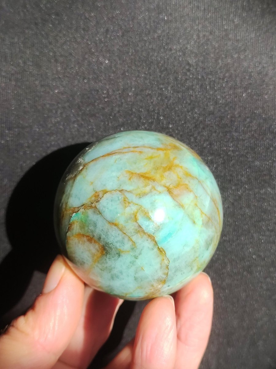 Chrysocoll Quantum Quattro AAA Sphere ~ Magische Edelstein Kugel Massage & Deko Crystal Meditation Heilstein Rarität Sammler Chrysokolla - Art of Nature Berlin