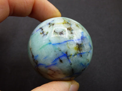 Chrysocoll Quantum Quattro AAA Sphere ~ Magische Edelstein Kugel Massage & Deko Crystal Meditation Heilstein Rarität Sammler Chrysokolla - Art of Nature Berlin