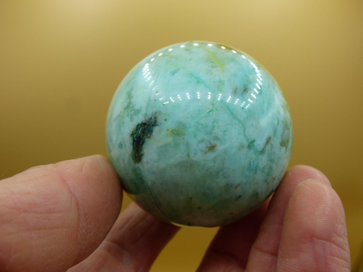 Chrysocoll Quantum Quattro AAA Sphere ~ Magische Edelstein Kugel Massage & Deko Crystal Meditation Heilstein Rarität Sammler Chrysokolla - Art of Nature Berlin
