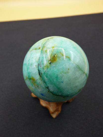 Chrysocoll Quantum Quattro AAA Sphere ~ Magische Edelstein Kugel Massage & Deko Crystal Meditation Heilstein Rarität Sammler Chrysokolla - Art of Nature Berlin