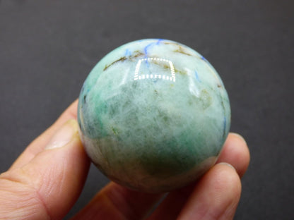 Chrysocoll Quantum Quattro AAA Sphere ~ Magische Edelstein Kugel Massage & Deko Crystal Meditation Heilstein Rarität Sammler Chrysokolla - Art of Nature Berlin