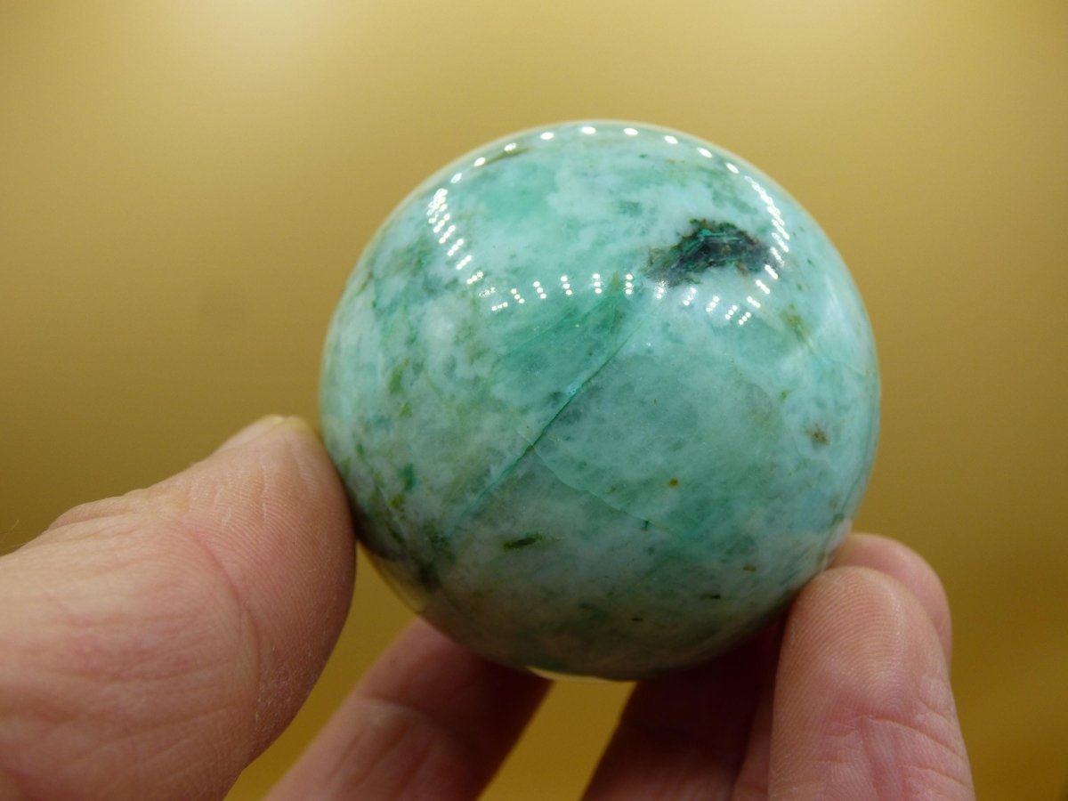 Chrysocoll Quantum Quattro AAA Sphere ~ Magische Edelstein Kugel Massage & Deko Crystal Meditation Heilstein Rarität Sammler Chrysokolla - Art of Nature Berlin