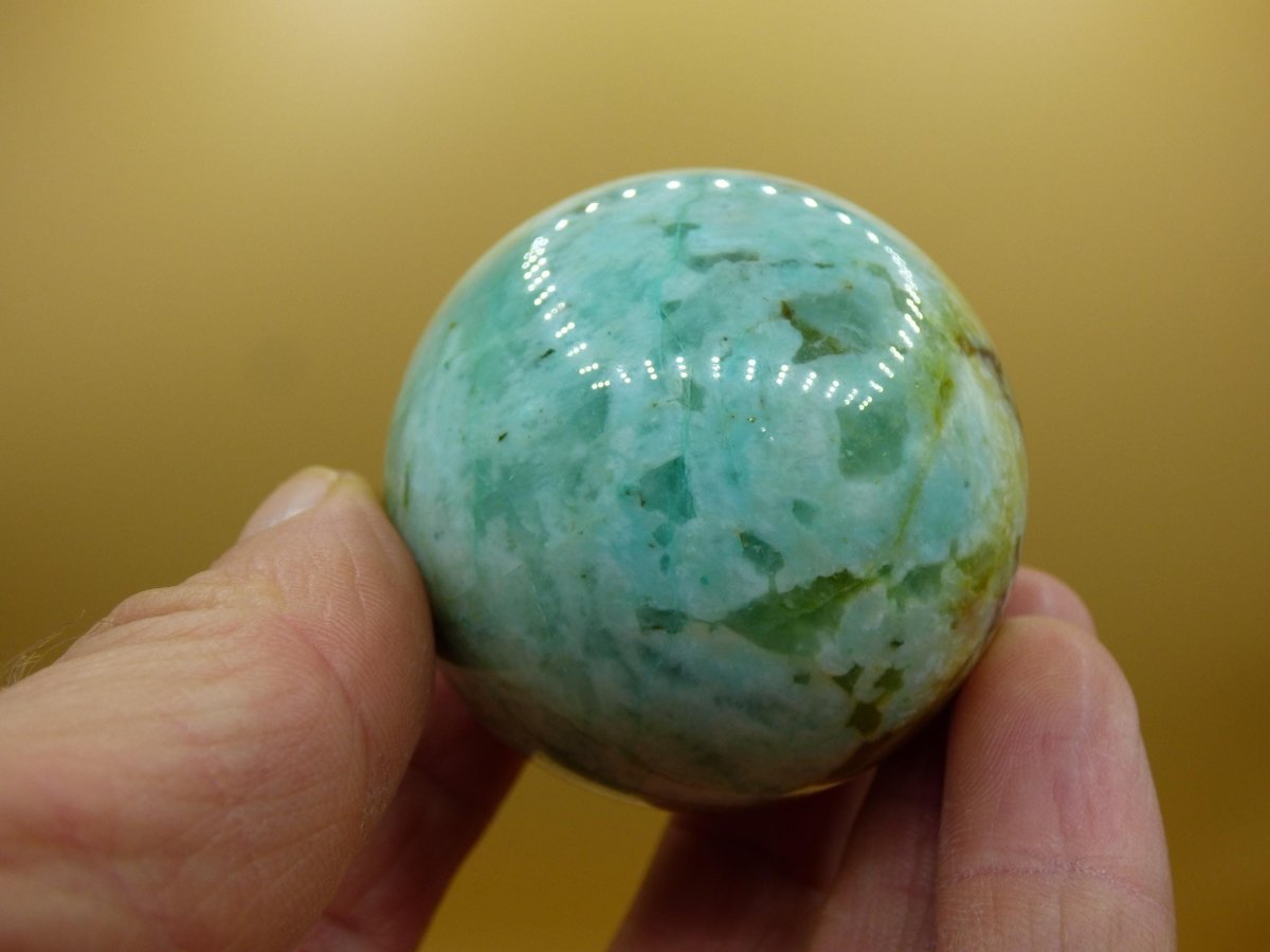 Chrysocoll Quantum Quattro AAA Sphere ~ Magische Edelstein Kugel Massage & Deko Crystal Meditation Heilstein Rarität Sammler Chrysokolla - Art of Nature Berlin