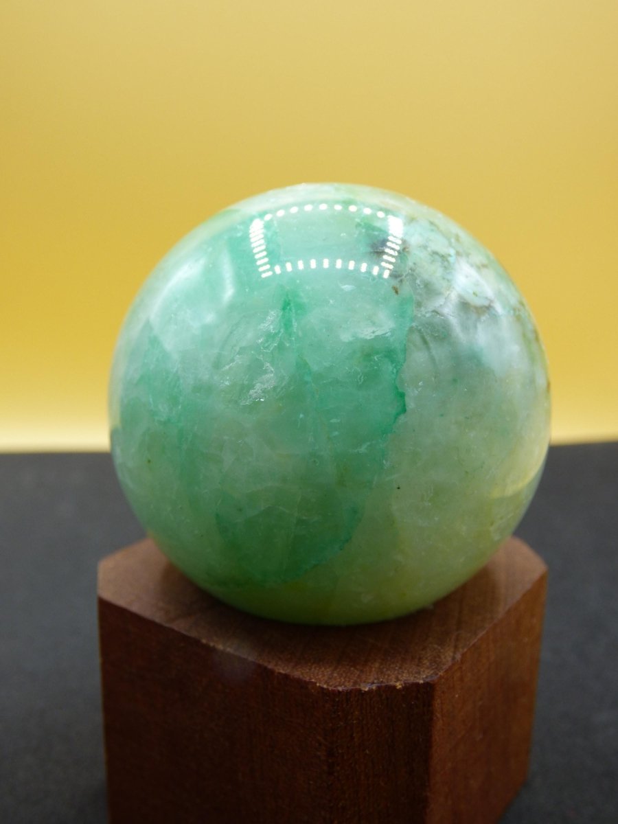 Chrysocoll Quantum Quattro AAA Sphere ~ Magische Edelstein Kugel Massage & Deko Crystal Meditation Heilstein Rarität Sammler Chrysokolla - Art of Nature Berlin