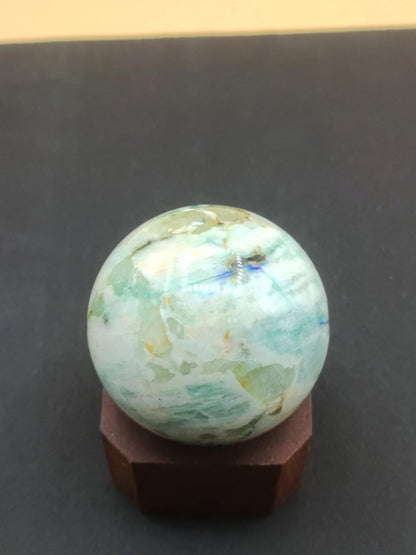 Chrysocoll Sphere ~ Magische Edelstein Kugel Massage & Deko Crystal Meditation Heilstein Rarität Sammler Mineral Rund Chrysokolla Boho - Art of Nature Berlin