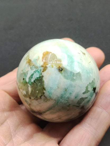 Chrysocoll Sphere ~ Magische Edelstein Kugel Massage & Deko Crystal Meditation Heilstein Rarität Sammler Mineral Rund Chrysokolla Boho - Art of Nature Berlin