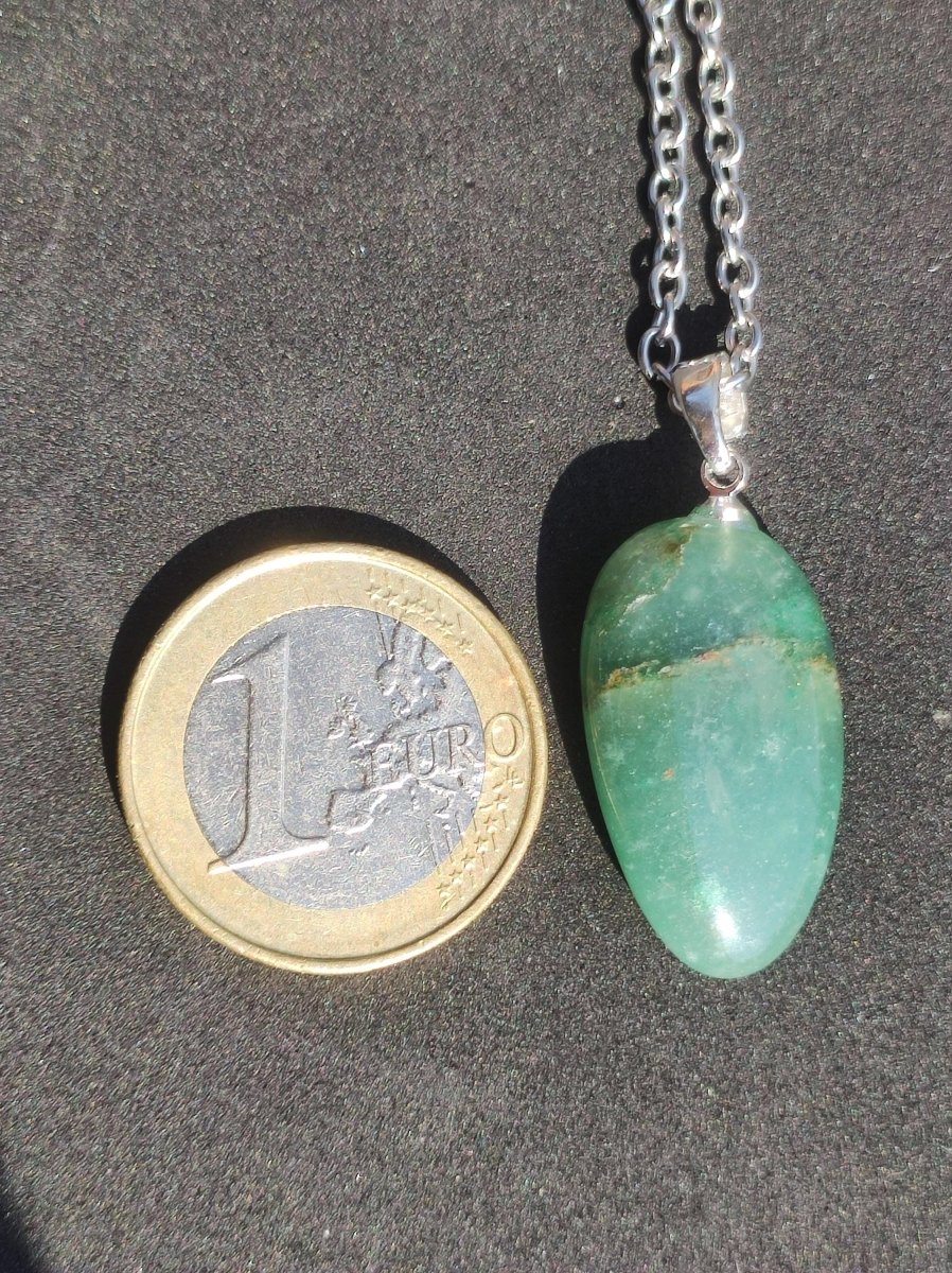 Chrysopras 925 Silberöse Edelstein Kette grün transparent Anhänger Natur Heilstein Kristall Geschenk Mann Frau Mutter Vater Er Sie Freundin - Art of Nature Berlin