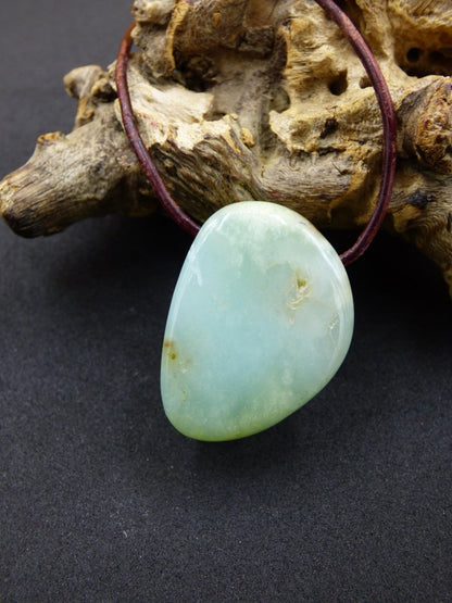 Chrysopras ~ Edelstein Kette Heilstein grün Natur Er Sie Mann Frau Glück HIPPIE GOA Boho Tibet Ethno Natur Rarität Geschenk Selten - Art of Nature Berlin