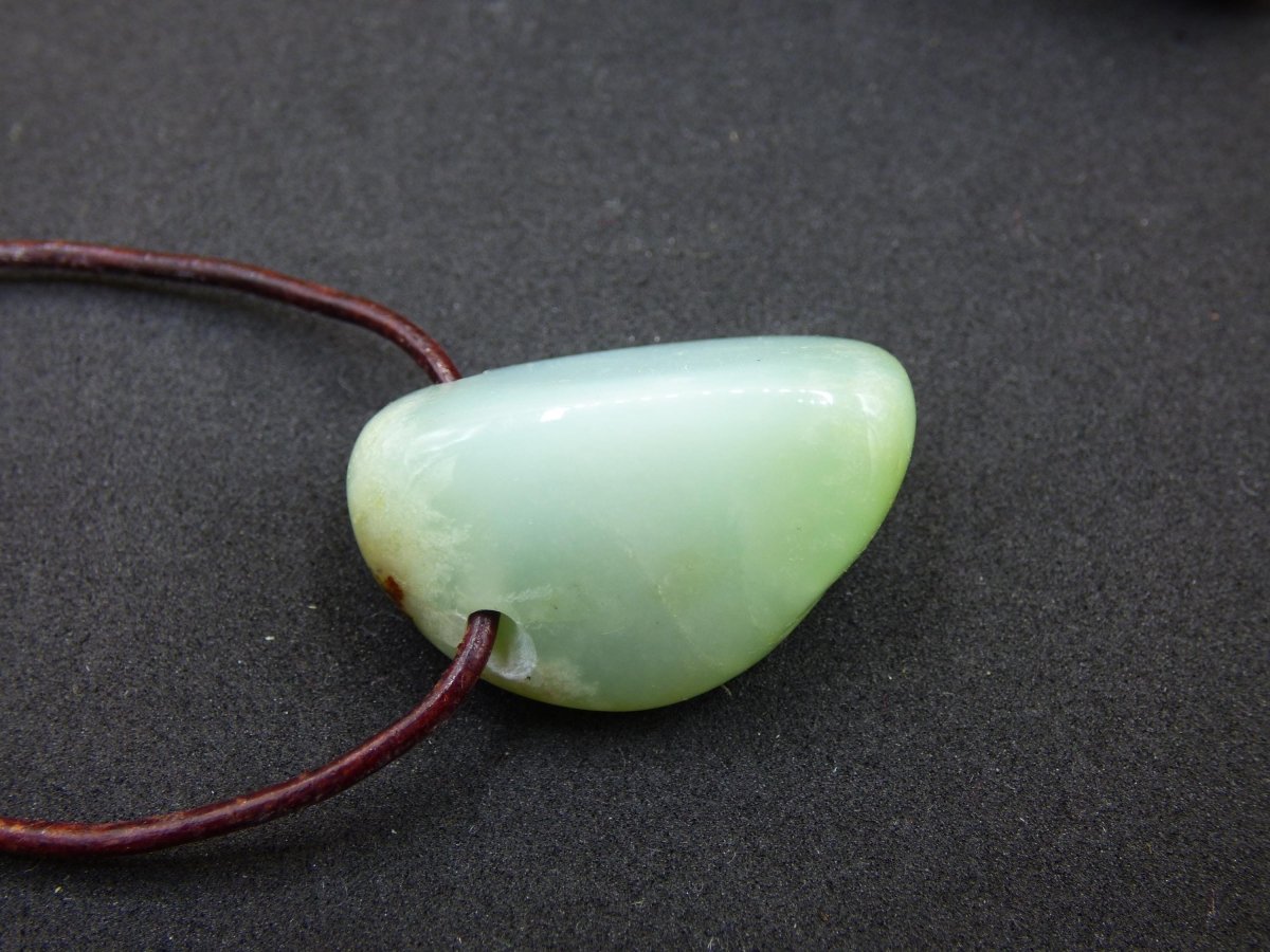 Chrysopras ~ Edelstein Kette Heilstein grün Natur Er Sie Mann Frau Glück HIPPIE GOA Boho Tibet Ethno Natur Rarität Geschenk Selten - Art of Nature Berlin