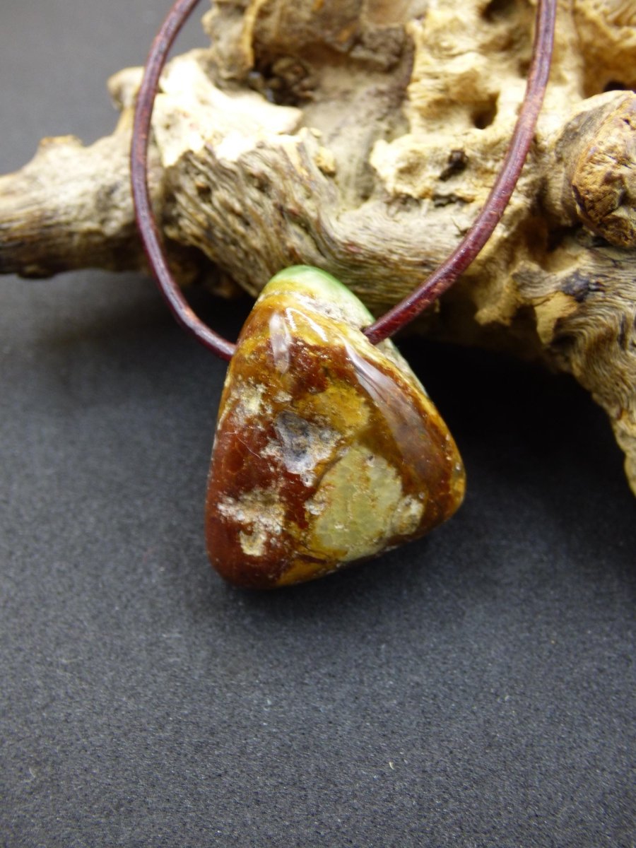 Chrysopras ~ Edelstein Kette Heilstein grün Natur Er Sie Mann Frau Glück HIPPIE GOA Boho Tibet Ethno Natur Rarität Geschenk Selten - Art of Nature Berlin