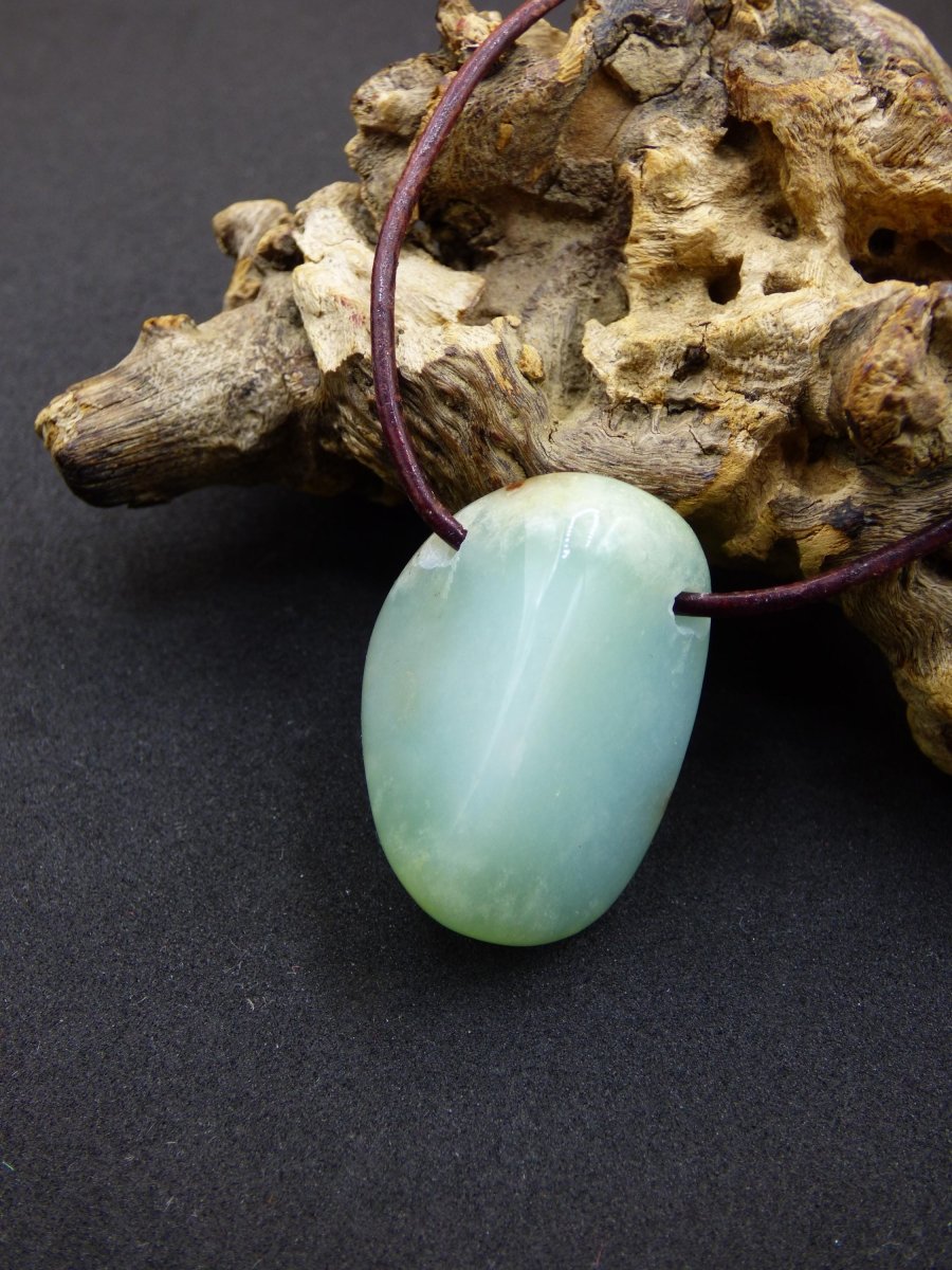 Chrysopras ~ Edelstein Kette Heilstein grün Natur Er Sie Mann Frau Glück HIPPIE GOA Boho Tibet Ethno Natur Rarität Geschenk Selten - Art of Nature Berlin