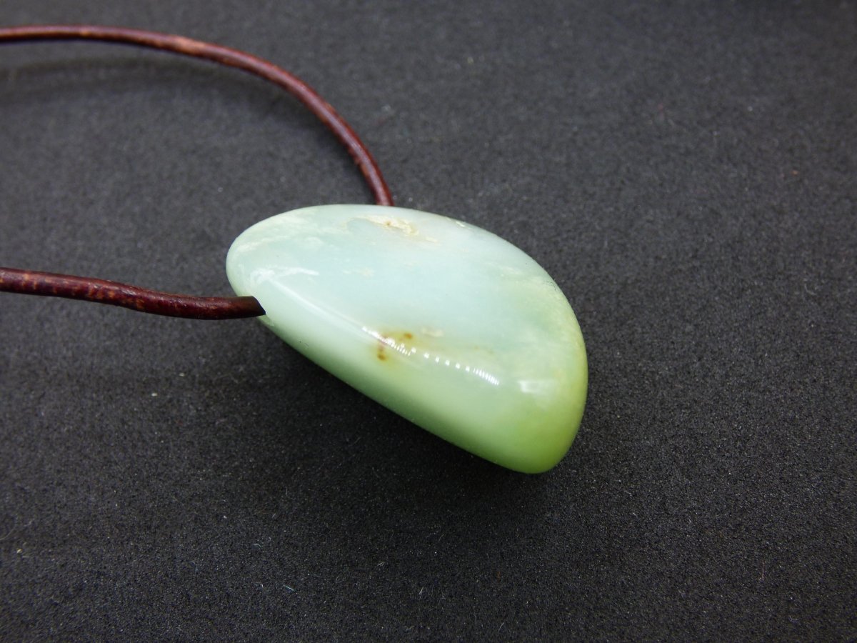 Chrysopras ~ Edelstein Kette Heilstein grün Natur Er Sie Mann Frau Glück HIPPIE GOA Boho Tibet Ethno Natur Rarität Geschenk Selten - Art of Nature Berlin