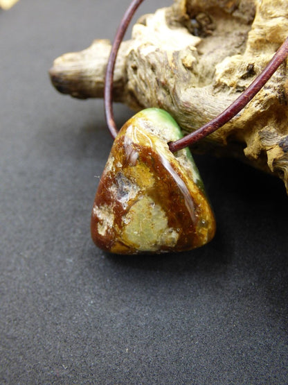 Chrysopras ~ Edelstein Kette Heilstein grün Natur Er Sie Mann Frau Glück HIPPIE GOA Boho Tibet Ethno Natur Rarität Geschenk Selten - Art of Nature Berlin