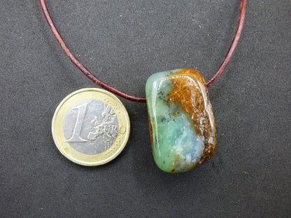 Chrysopras ~ Edelstein Kette Heilstein grün Natur Er Sie Mann Frau Glück HIPPIE GOA Boho Tibet Ethno Natur Rarität Geschenk Selten - Art of Nature Berlin
