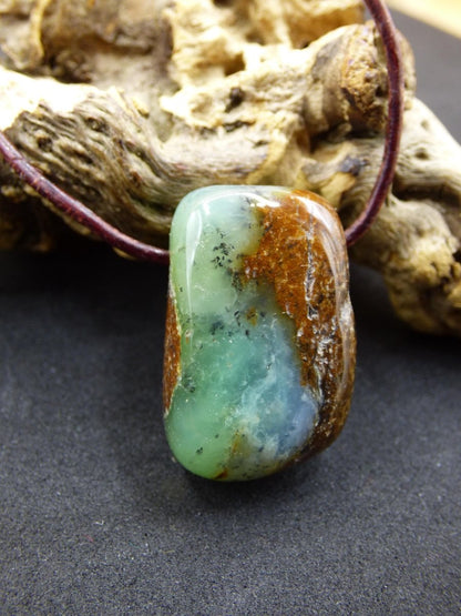 Chrysopras ~ Edelstein Kette Heilstein grün Natur Er Sie Mann Frau Glück HIPPIE GOA Boho Tibet Ethno Natur Rarität Geschenk Selten - Art of Nature Berlin