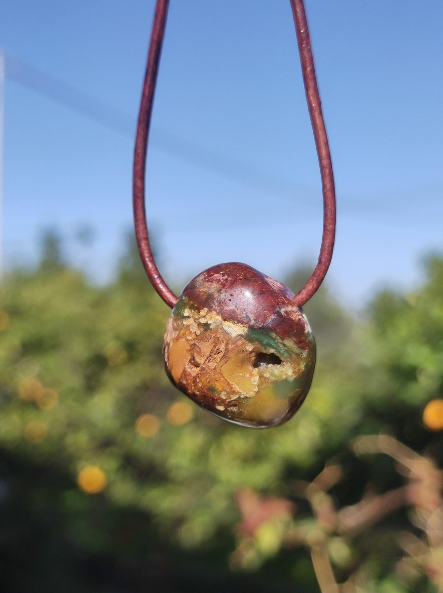 Chrysopras ~ Edelstein Kette Heilstein grün Natur Er Sie Mann Frau Glück HIPPIE GOA Boho Tibet Ethno Natur Rarität Geschenk Selten - Art of Nature Berlin