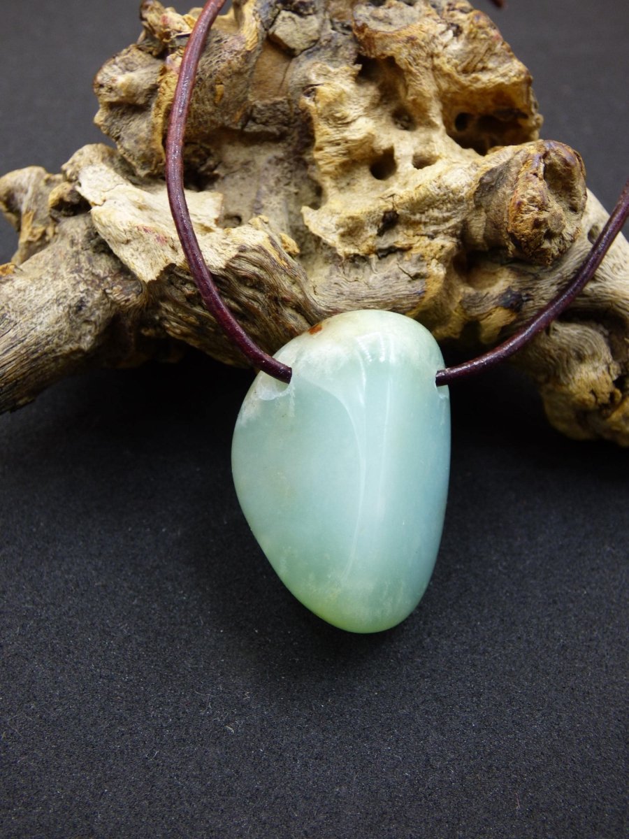 Chrysopras ~ Edelstein Kette Heilstein grün Natur Er Sie Mann Frau Glück HIPPIE GOA Boho Tibet Ethno Natur Rarität Geschenk Selten - Art of Nature Berlin
